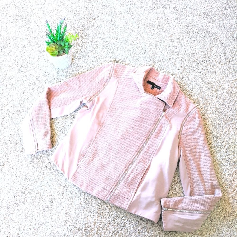 Dusty Pink Harvé Benard 2 in 1 Tweed Jacket / Vest Medium